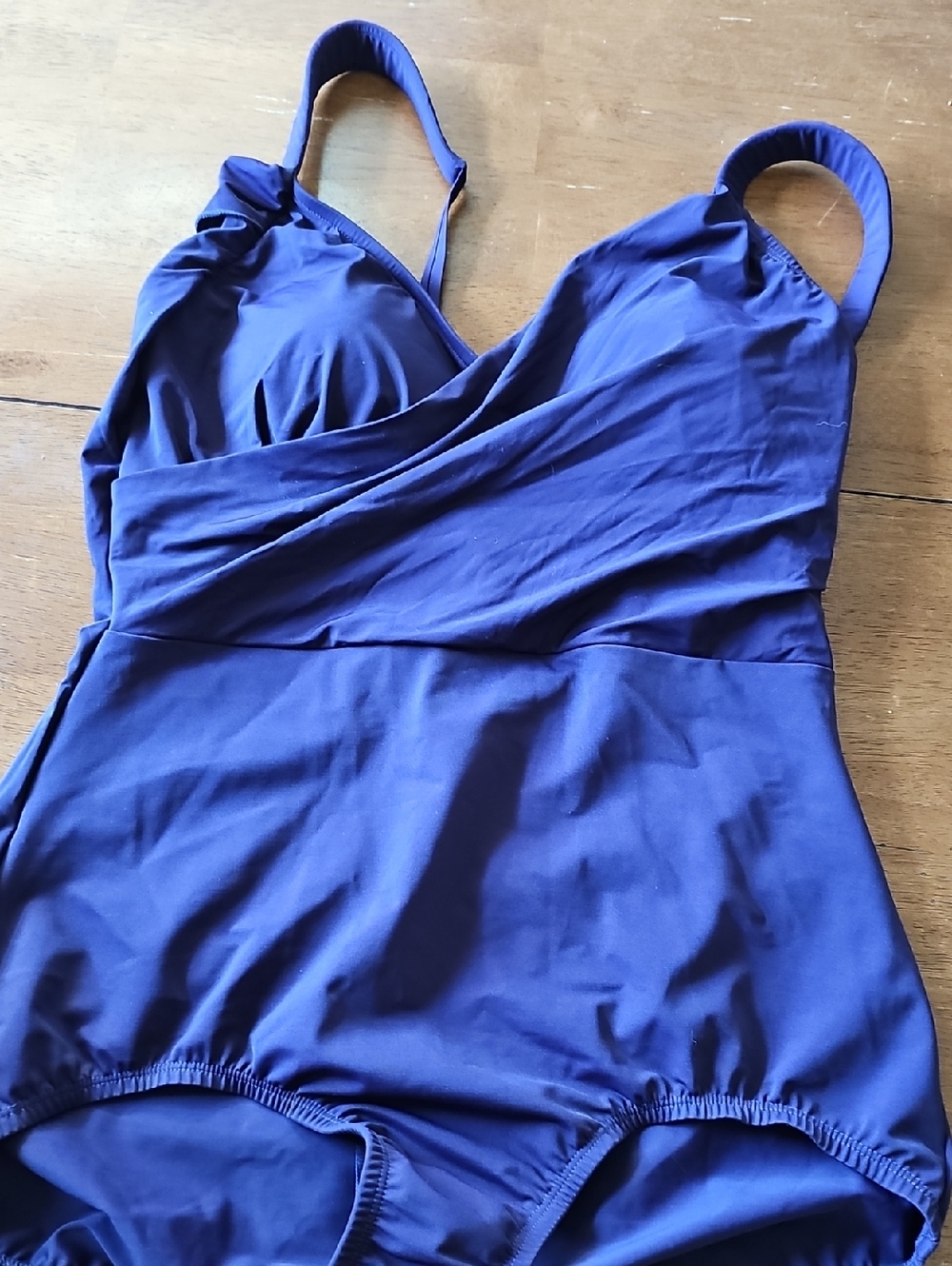 Lands' End Purple One-Piece Swimsuit NWT